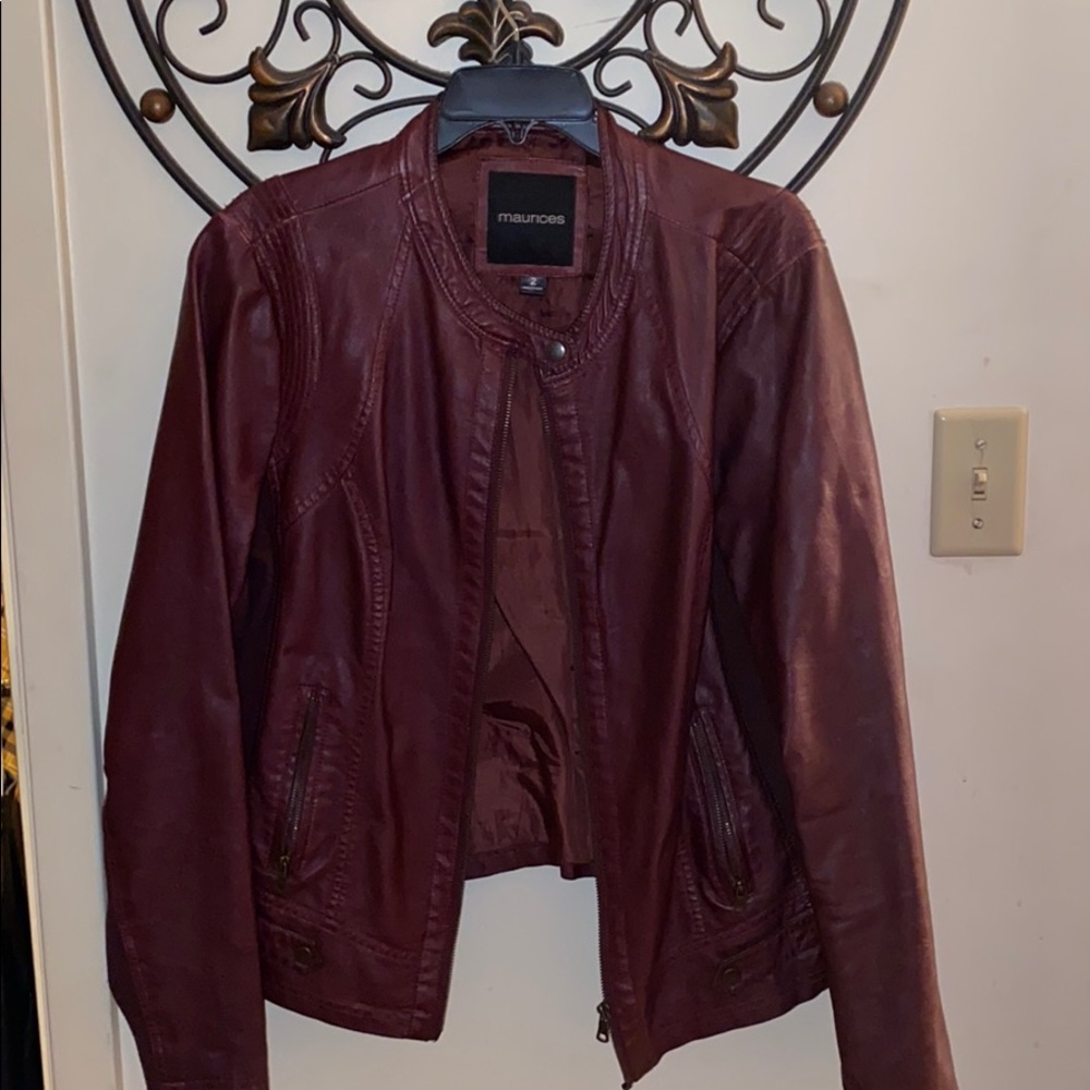 Faux leather jacket